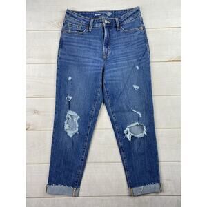 Old Navy OG Straight High Rise Jeans Womens 4 Secret Smooth Pockets Stretch